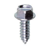 #14 x 3/4″ Slotted Hex Washer Head License Plate Screw 50 pcs.