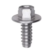 Slotted Hex Washer Head License Plate Screw #14 x 5/8” Zinc 50 pcs.