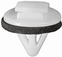 Toyota Moulding Clip with Sealer- White Nylon 15 pcs.