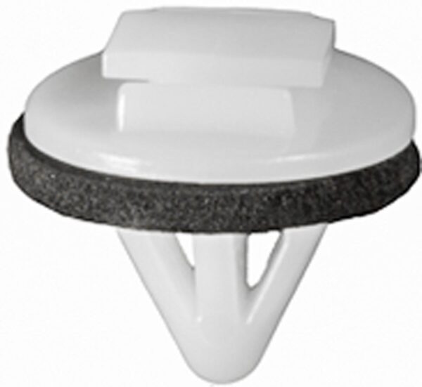 Toyota Moulding Clip with Sealer- White Nylon 15 pcs.