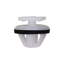 Moulding Clip with Sealer, White Nylon 10 pcs.