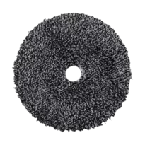 5″ URO Fiber® Microfiber Pad (Black/White Fibers) White Foam Interface – Cutting