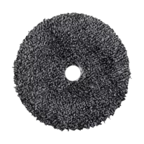 6″ URO Fiber® Microfiber Pad (Black/White Fibers) White Foam Interface – Cutting