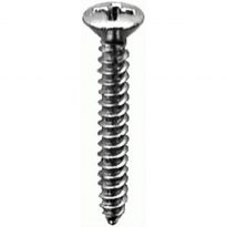 AMZ Clips And Fasteners 100#6 X 1 Phillips Oval Head Tapping Screw Black Oxide