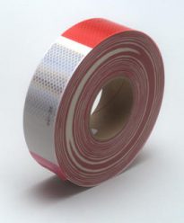 Red/White Conspicuity Tape 2″ x 150′ Roll