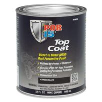 Top Coat DTM Paint, Chassis Black, 1 Quart