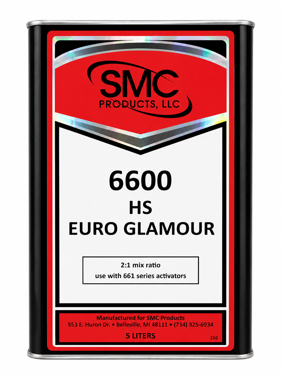 TCI-66005L 2:1, 48% Solids, Premium Euro Glamour Clear, 5 Liter