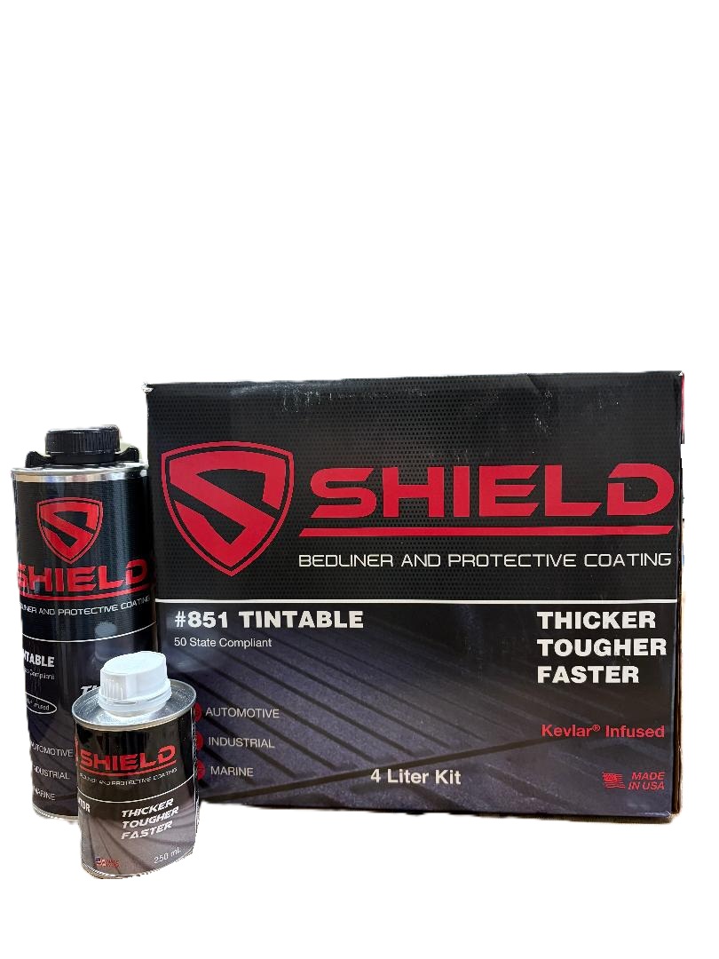 TCI-851KIT Shield Bedliner & Protective Coating Kit, Tintable 4 Liters