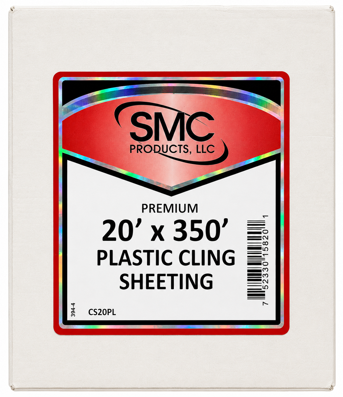 TCI-CS20PL 20′ x 350′ Paintable, Corona Treated, .4 Mil, Premium Clear Sheeting